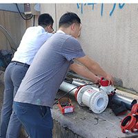 美控电磁流量计应用于印染废水测量